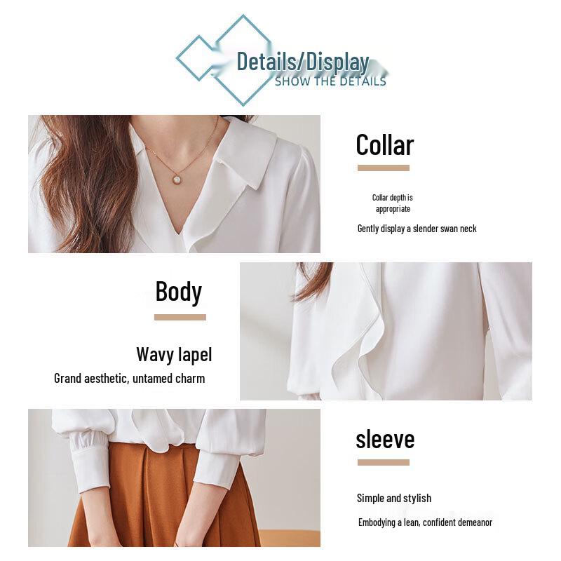 Women's Non-Iron Long Sleeve White Shirt