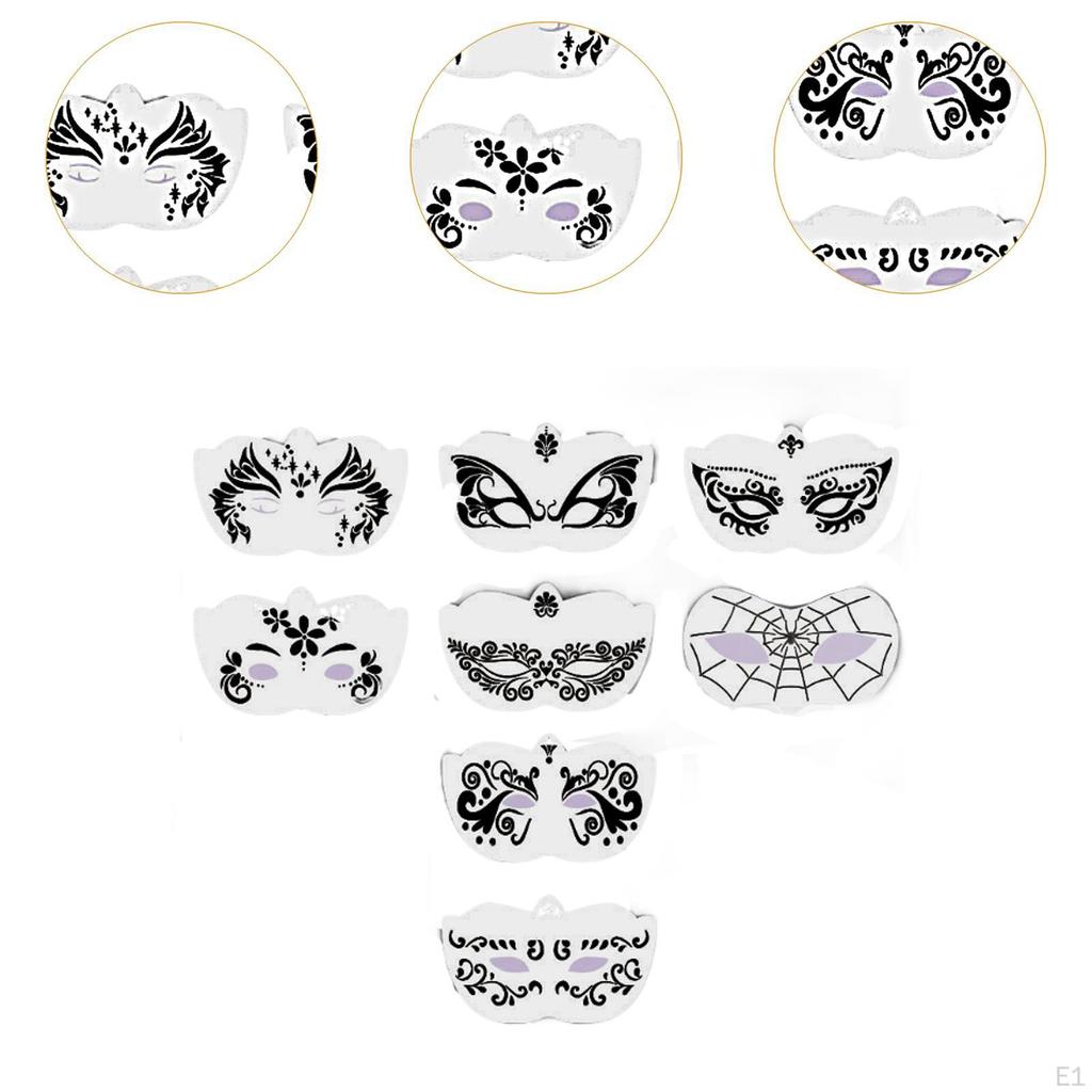 Carnival Face Stencils Eye Painting Templates for Children Adults Kids Festivals