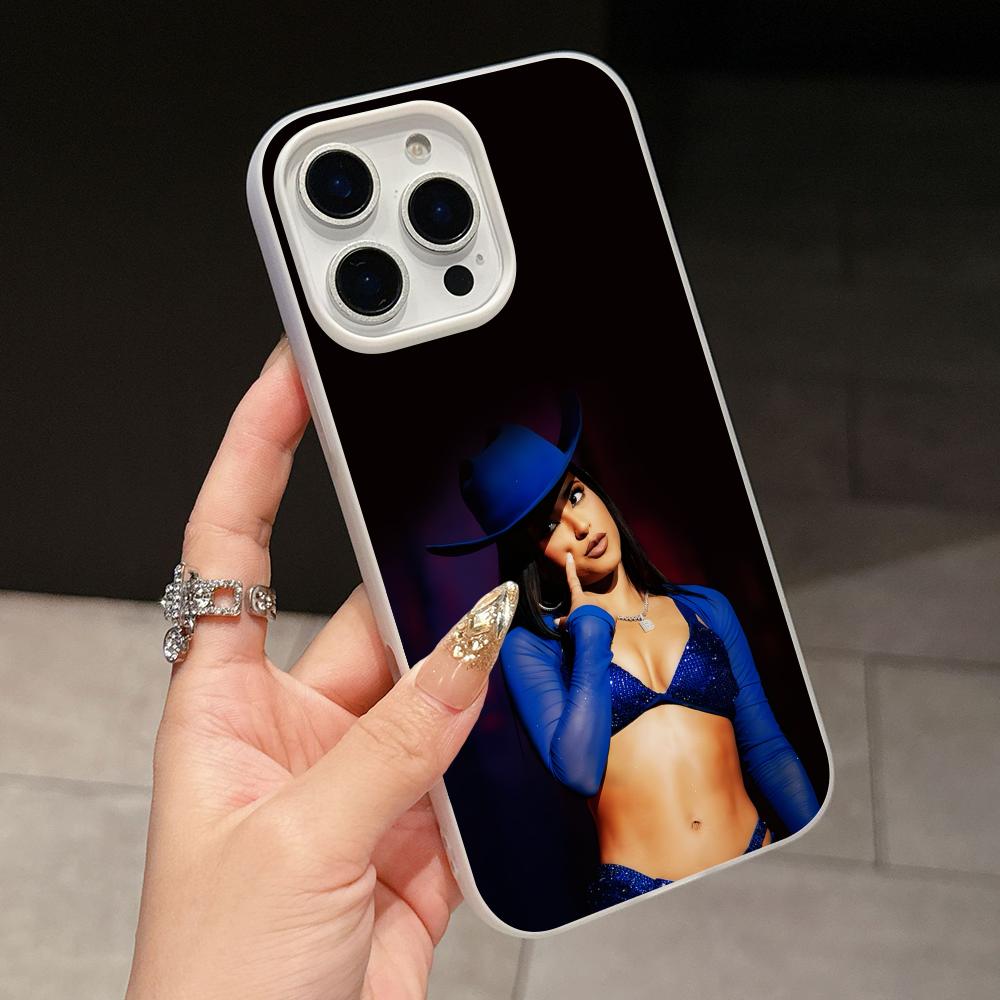

Fashion Becky G Jelly Double layer White Mobile Phone Case for iPhone 17 16 15 14 13 12 11 Air Pro Max Plus Protective iPhone 16