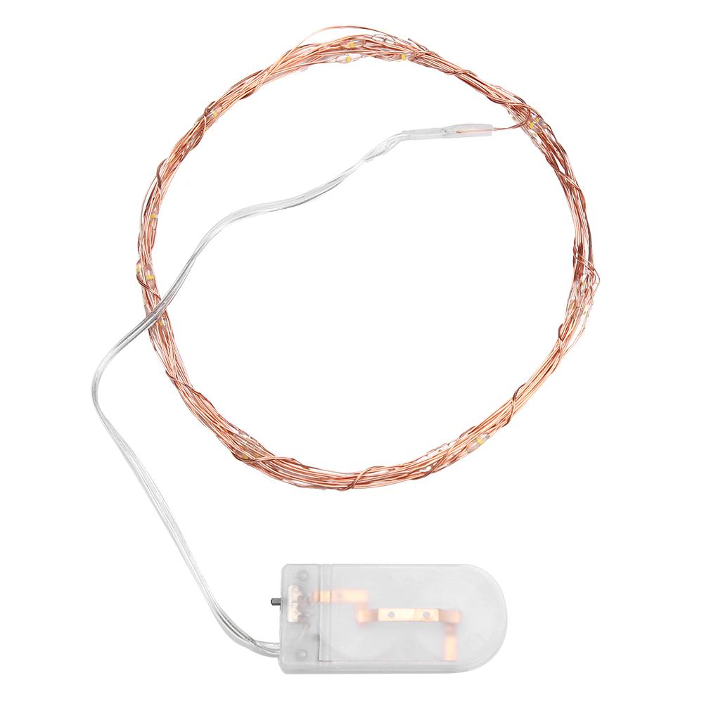 6m 60LEDs Copper Wire Battery Powered String Fairy Light Xmas Wedding Lamp  Decoration