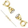 4x Locking Magnetic Clasp Closures Necklaces Hook Jewelry Making Accessories