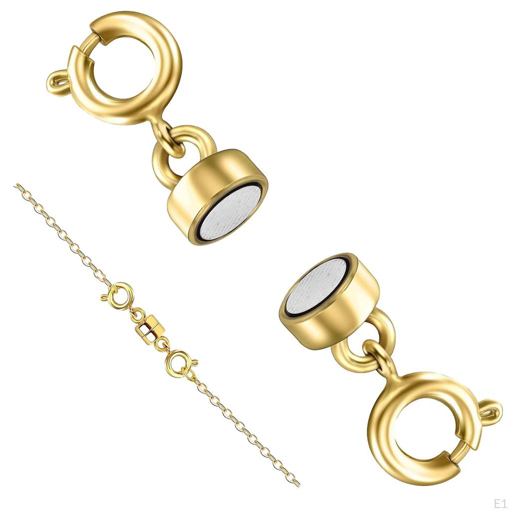 4x Locking Magnetic Clasp Closures Necklaces Hook Jewelry Making Accessories