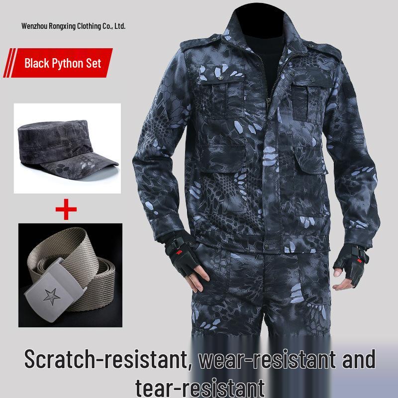 Ensembles de Vêtements de Travail de Soudure Camouflage: Combinaisons de protection de chantier durables pour hommes et femmes
