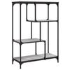 VidaXL Bookcase Sonoma Grey 81x36x115cm Engineered Wood and Steel 835407
