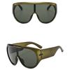 UV400 Protection Square Sunglasses Tea Color Driving Shades Big Frame Sunglasses  Sports Activities