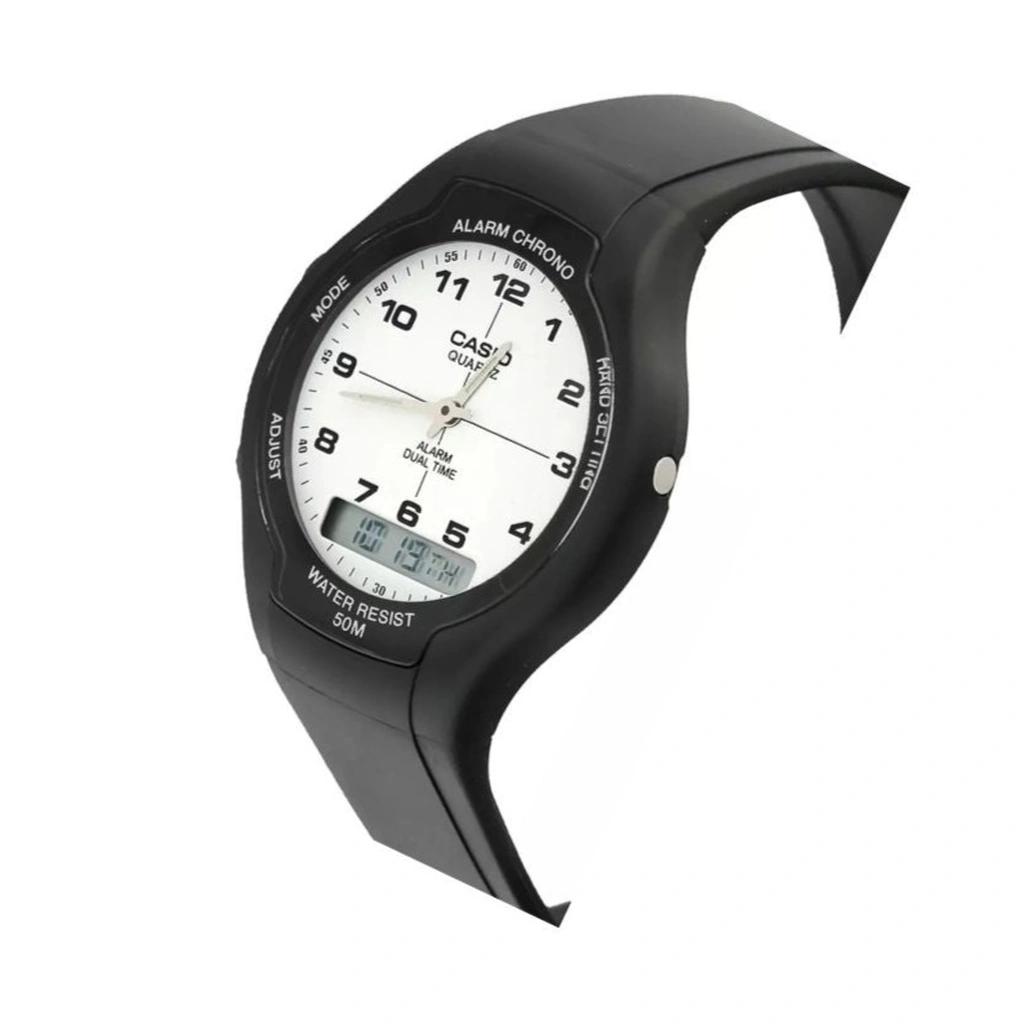 Refurbished Casio Analog Digital Dual Time Quartz AW-90H-7BVDF Men's Watch