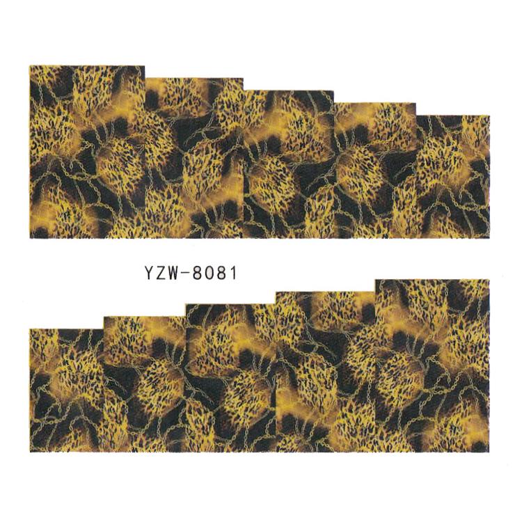 1 Sheet Fashion Women Design Water Transfer Nail Sticker Decal Nail Decorations Painting Portrait Flowers