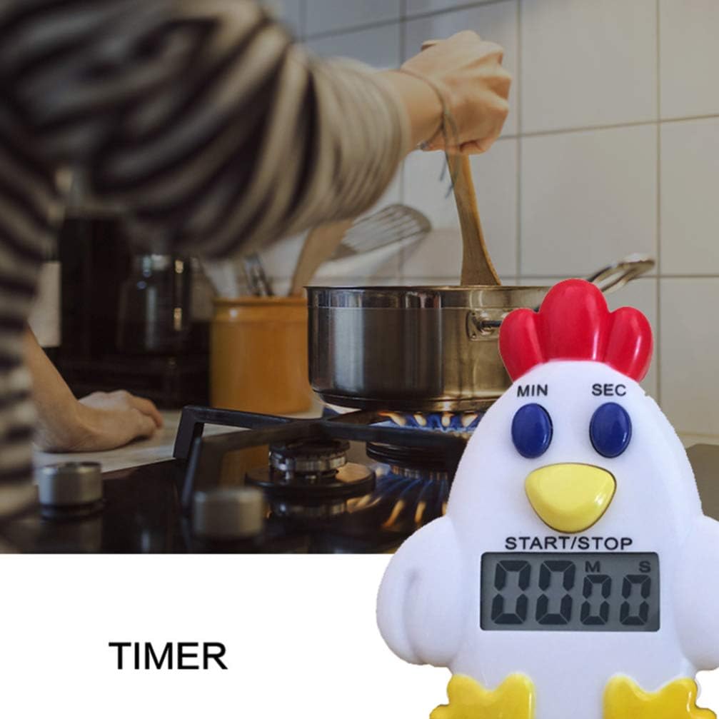 DOITOOL Mechanical Kitchen Timer, Cute Chick Timer for Kids, Wind Up 60 Minutes Manual Countdown Timer for Classroom, Home, Study and Cooking (with