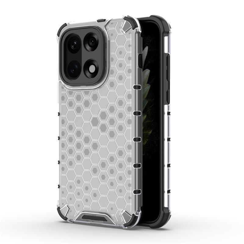 Transparent Phone Case For OnePlus 15 Anti-knock Honeycomb Armor Back Case For OnePlus 15 Cover For OnePlus 15 Case 6.78 Inch