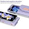 For Samsung Galaxy Z Flip7 FE 5G/Z Flip6 5G Case with Shoulder Strap PU+PC Wallet Phone Cover Built-In Back Screen Film