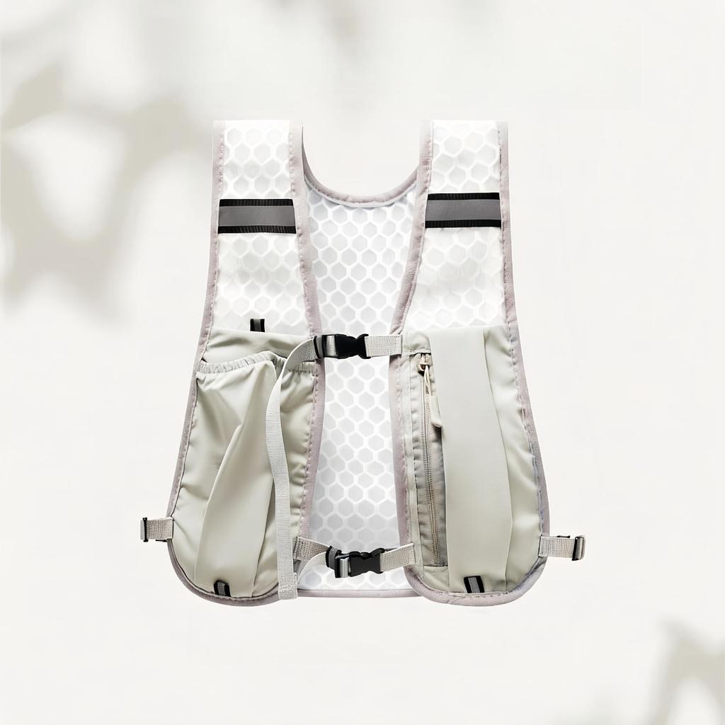 Lightweight Outdoor Mountaineering Vest with Phone Pocket for Running, Cycling, and Hiking - Includes Water Bottle Holder