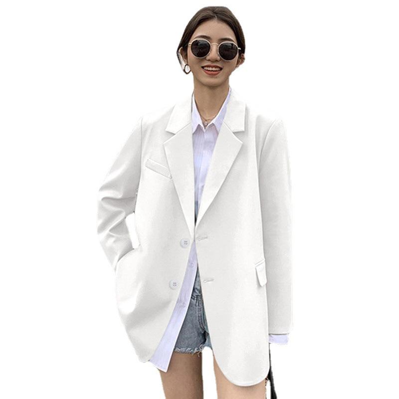 Spring Petite Slimming Blazer - Women's Korean Style Loose Fit Small Suit