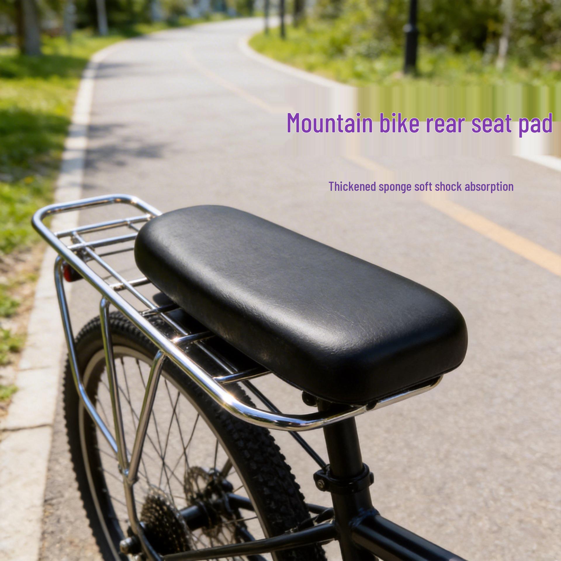

Thickened Rear Seat Cushion for Mountain, Road Bikes & Electric Vehicles 36.5 x 16.8 cm чёрный