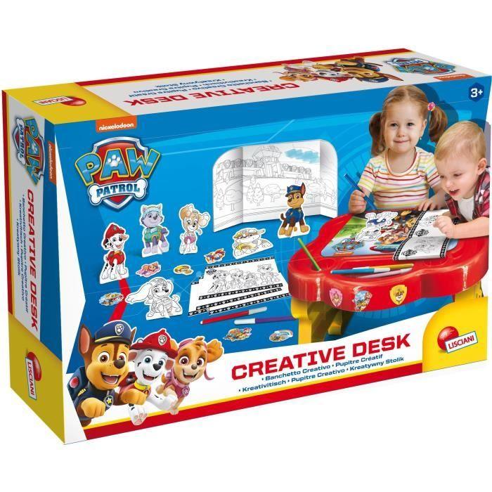 Pupitre creativo - Paw Patrol - LISCIANI - Tavola da colorare e giocare con i personaggi del team Paw Patrol rosso