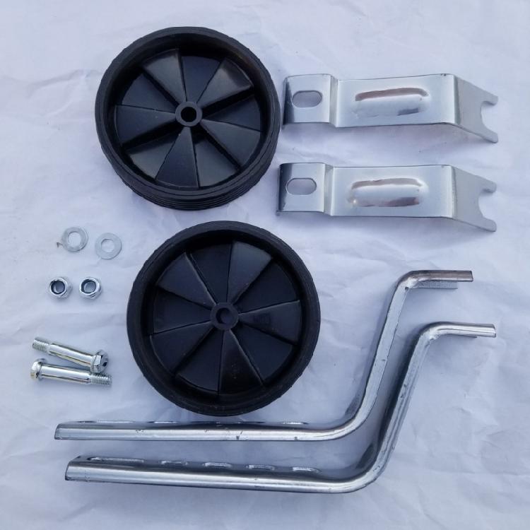 Kids Bicycles Training Wheels Auxiliary Wheel Replacement For 12 To 20Inch Bikes Improve Stabilizers With Metal Brackets