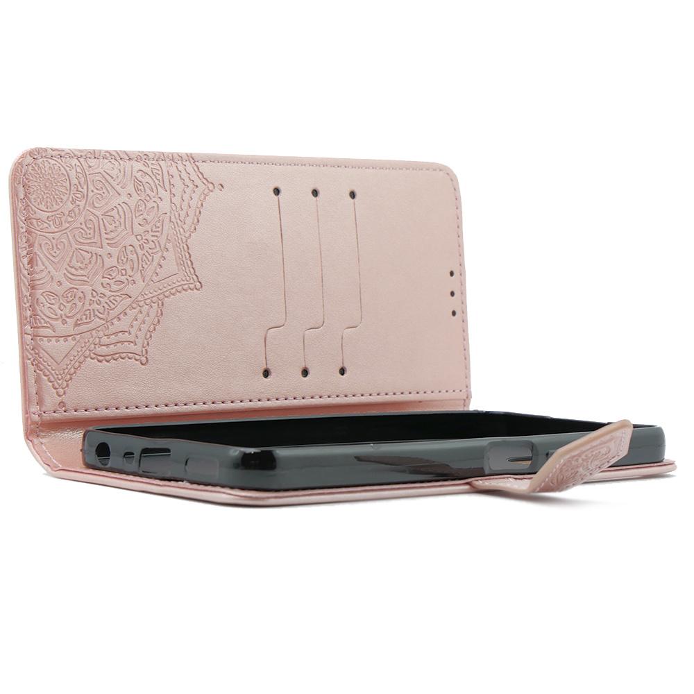 Flip case for Oppo A58 4G, Mandala, rose gold