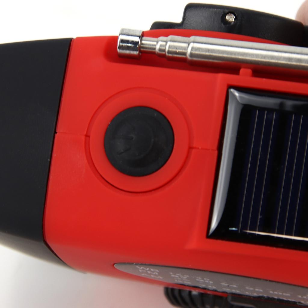 Multifunktionales Solar-Handkurbelradio FM AM WB NOAA Wetterradio 2000 mAh USB-Aufladung Notfall-LED-Taschenlampe Power Ban