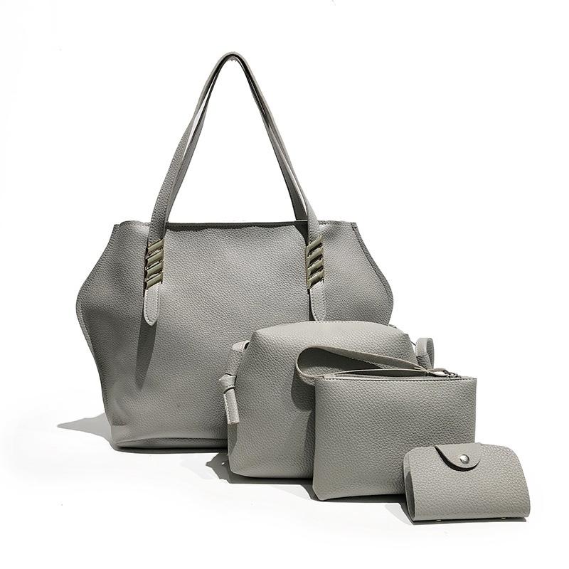 Stylish 4pcs Fashion Women Leather Shoulder Bags Messenger Satchel Tote Handbag Purse With Premium Quality Craftsmanship