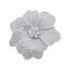 DIY Craft Rhinestone Flower Patches Sparkling Rose Brooch Fabrics Sew-On Applique  Sewing Supplies
