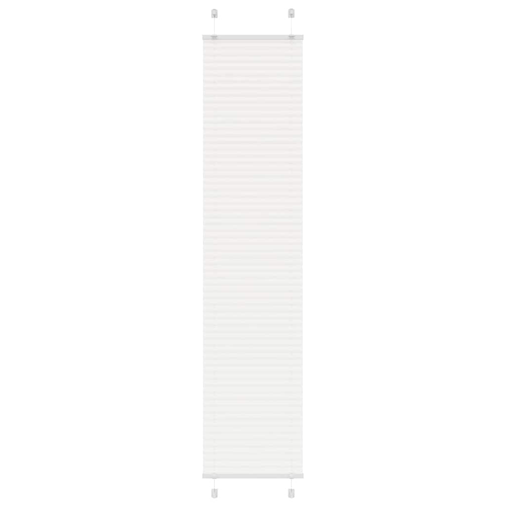 Weiße Plissee-Rollo 40x200 cm Stoffbreite 39,4 cm