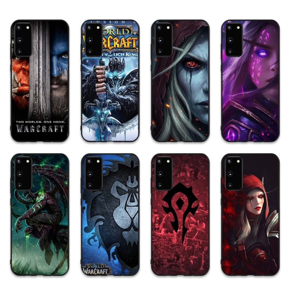 W-World Of W-Warcraft Game Retro Phone Case For Samsung S 24 Fe 25 Ultra Plus 20 Lite 21 30 22 23 24 22 Ultra 5G Fundas