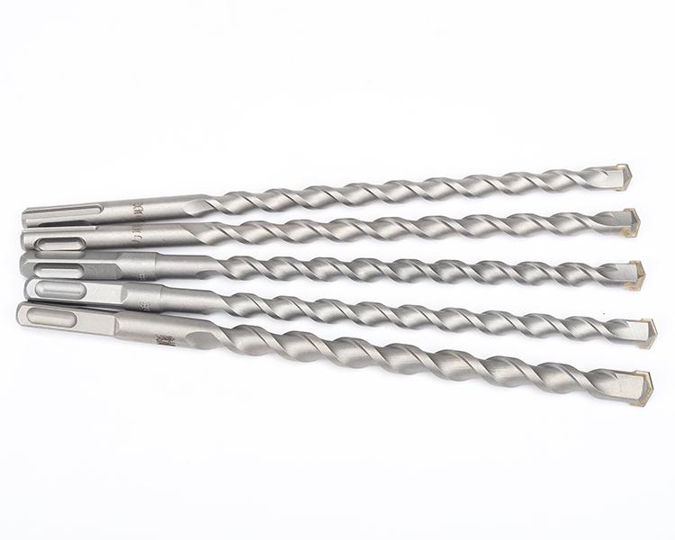 Electric Hammer Drill Bit: Impact, Square Shank (4 Grooves), Round Shank (2 Grooves), Sizes 6, 8, 10, 12, 20*250mm