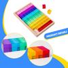60Pcs Rainbow Acrylic Cubes Sensory Training Toys Stacking Game Learning Color for