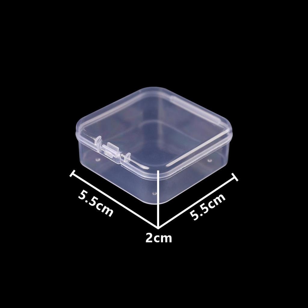 Transparent Plastic Perler Bead Storage Box with Compartments