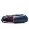 Fashion Men's Shoes Winter Fashion Leather Casual Shoes High Quality Warm Plush Loafers Slip On Driving Shoes Mocassins Male Footwear