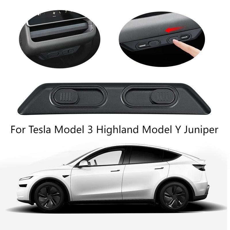 For Tesla Model 3 Y Juniper 2025 Rear Air Outlet USB Charging Dustproof Protector Anti-blocking Backseat Outlet Car Accessories