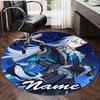 Personalized Genshin Impact Round Chair Office Rug - Perfect for Mat, Office Chair & More - Ideal Gift for Birthdays and Holidays