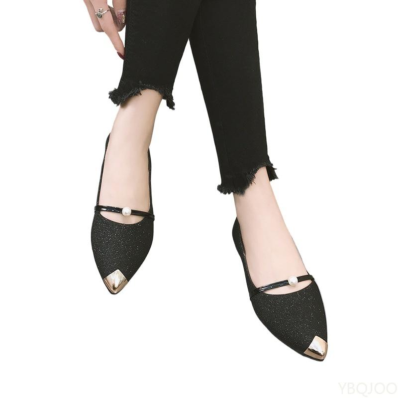 Dámské nové ploché ležérní pohodlné boty se špičkou na nízkém podpatku elegantní boty venkovní dámské baleríny Zapatos Mujer 2025