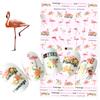 Stickers 3d Nail Romantic Flamingo Love Ultrathin Adhesive Nail Transfer Decal