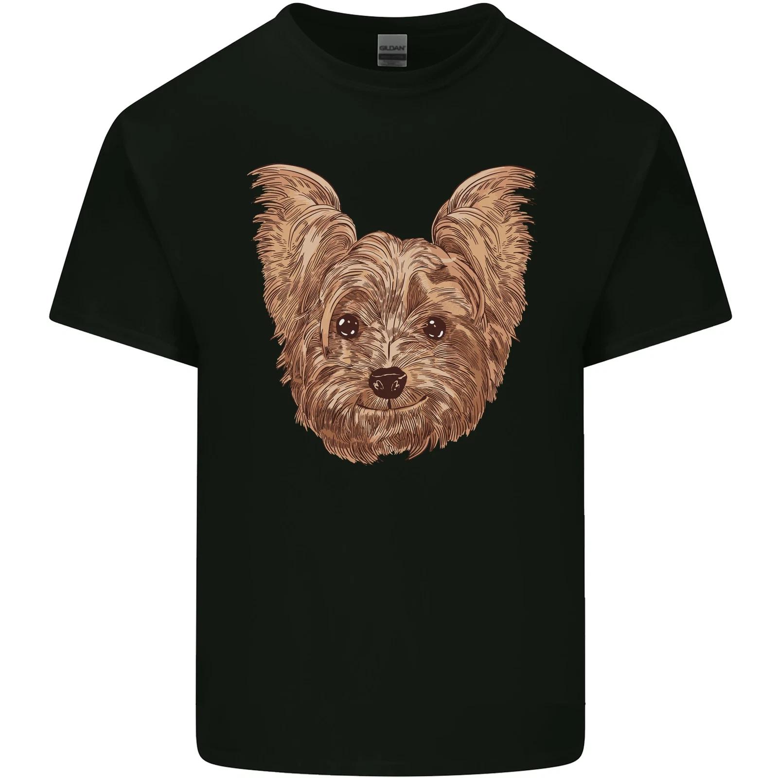 

Dogs Smiling Yorkshire Terrier Kids T-Shirt Childrens L