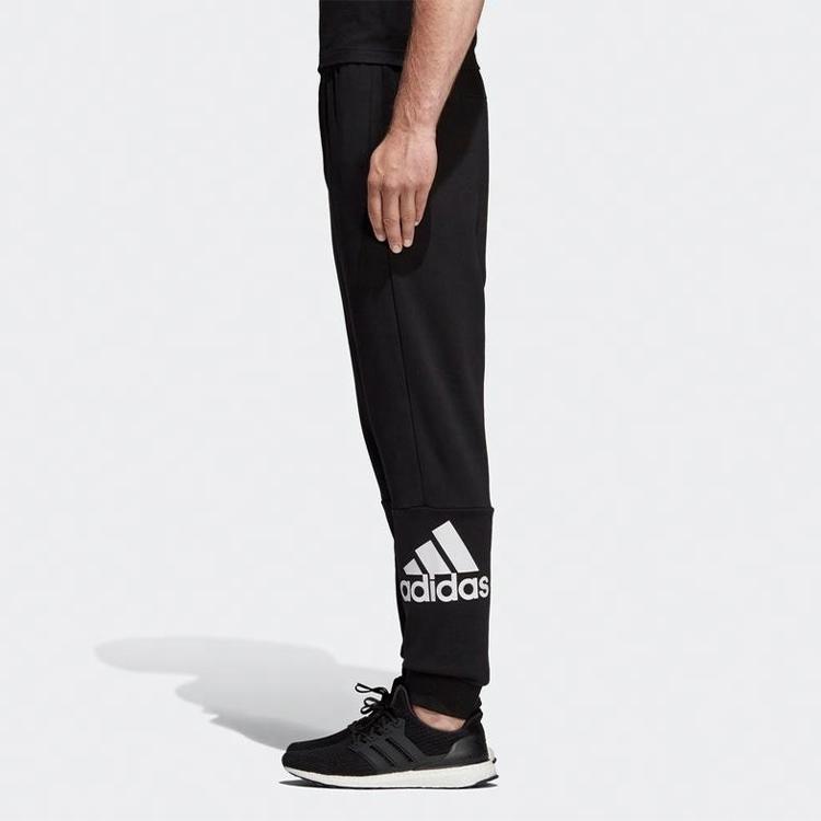 adidas Badge Of Sport French Terry Pants Black/White Men Streetwear DQ1445