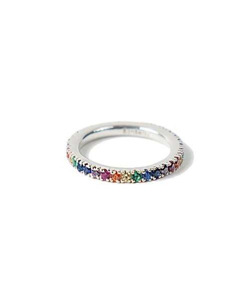 Bonbeau Fanta Rainbow Ring Rainbow Layered Ring (B Type)