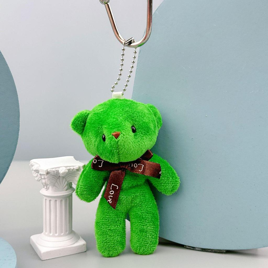 Portachiavi Ciondolo Tuta Peluche Orsacchiotto - Piccolo Giocattolo Regalo
