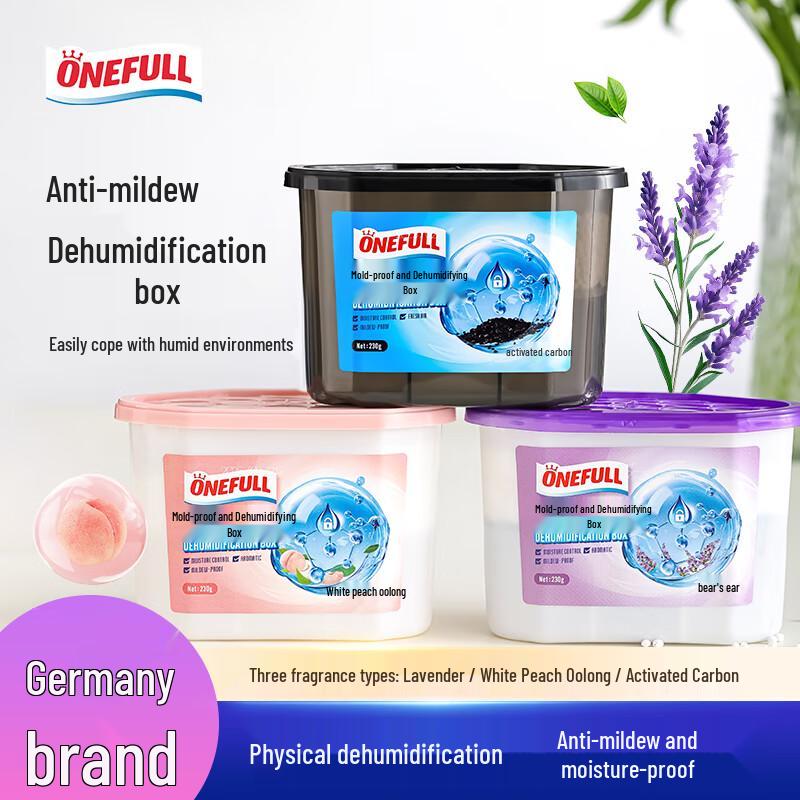 ONEFULL Dehumidifier Boxes, 3-Pack Mixed Fragrance