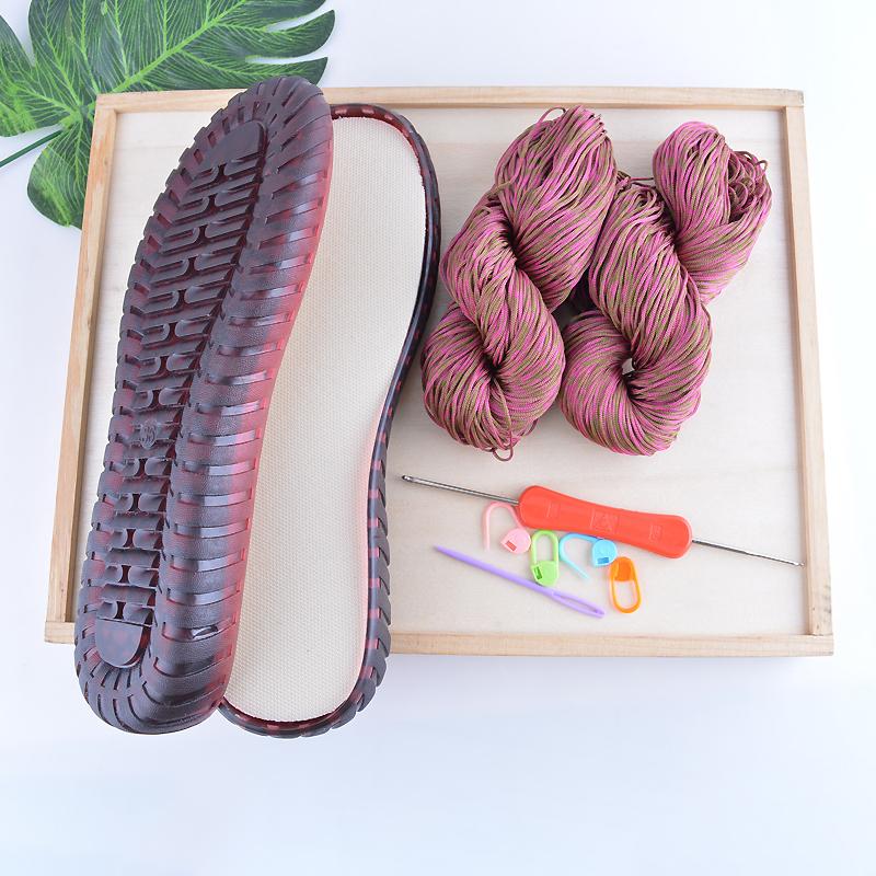 

Літня прохолода DIY Hook Soles Hook Line Anti-kick Soft Bottom Soles + Hollow Line Slippers Sandals DIY Hand-That Shoes Material 40