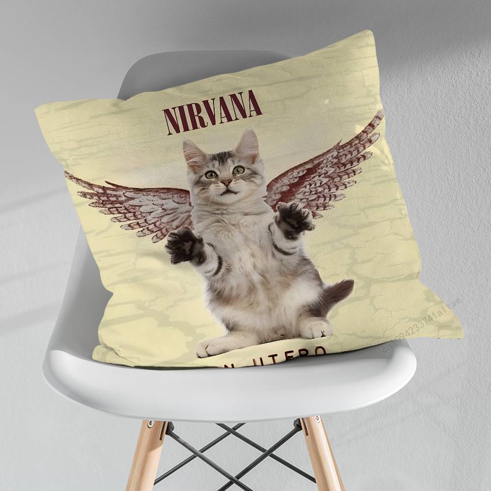 NNirvanaS Cool Pillow Over Living Room Sofa Cushion Cover Home Decoration Bedroom Room Bed Pillow Cover