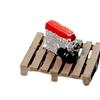 Garage Fake Wooden Board Engine Model 1:64 Scale Collectible Decor Miniature