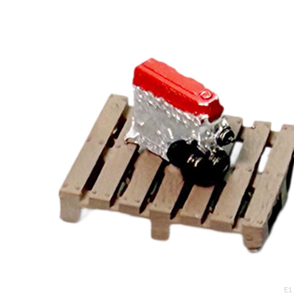Garage Fake Wooden Board Engine Model 1:64 Scale Collectible Decor Miniature