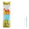 10-Piece Pearlescent Blue Nylon Hair Paint Brush Set for Gouache & Oil Painting
