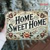 HOME SWEET HOME Vintage Tin Sign 12x8 Inch Metal Wall Decor Rustic Retro Wall Art for Bar Cafe Farmhouse