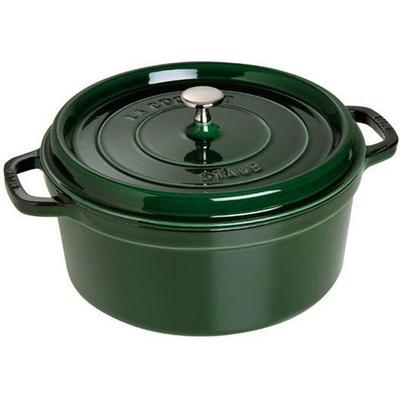 Enameled Cast Iron Cocotte - STAUB - 1101085 - Round - 10 Cm - Basil