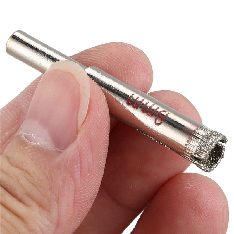 ABJI-18 Pcs 8Mm Diamond Core Drill Bits Tile Glass Hole Saw