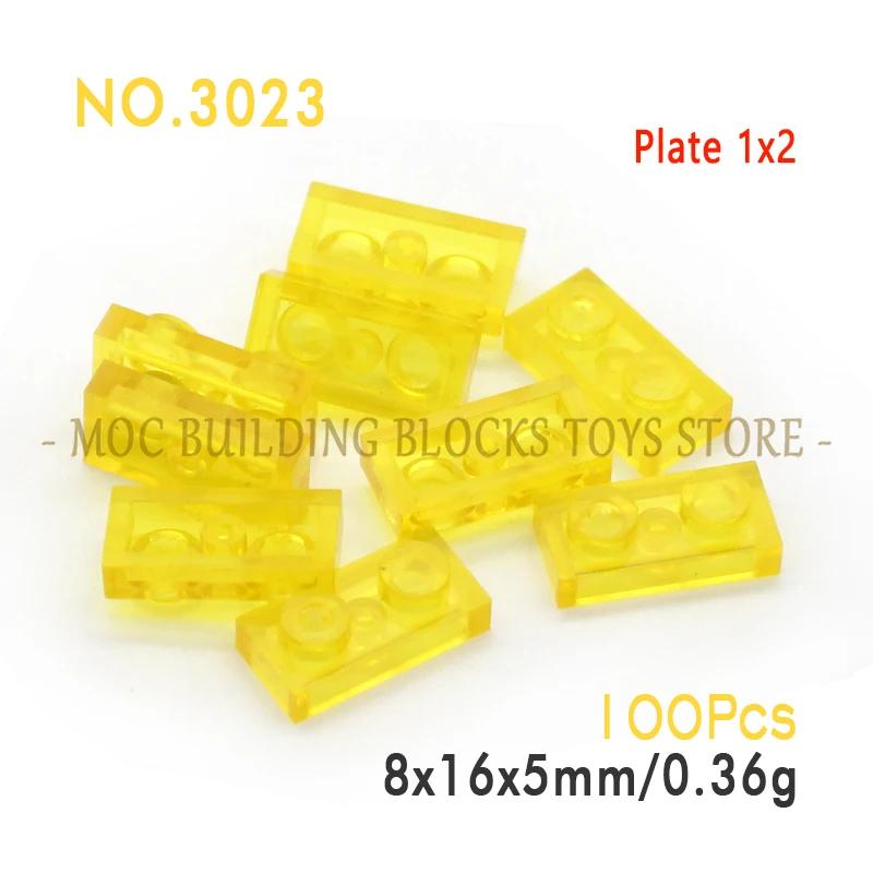 Moc Parts 3023 Plate 1X2 Building Block Bricks Classic Diy Architecture Creative Education Compatible With Accessories Toys