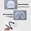 1 Set Katzenmaulkorb Haustierpflege Abdeckung Zubehör Katze Bisshemmend Leckhemmend Weltraumhaube Atmungsaktiver Helm mit 4 Silikon-Pfotenstiefeln