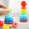 Montessori Wooden Rattles For Baby Crib Toys Baby Rattle Educational Musical Wooden Toys Children Development Games Wood Puzzles