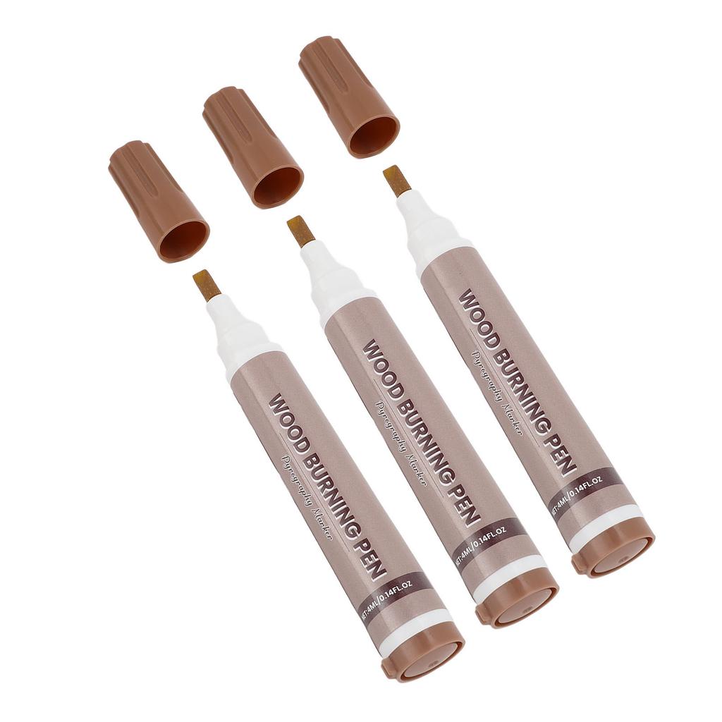 3PCS Wood Burning Pen Thermal Sensitive Dye Woodcraft Burn Marking Tool for Handicraft Making and Pa
